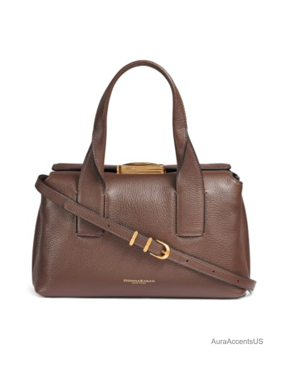 Donna Karan Amagansett Classic Satchel Bag Snap Closure
